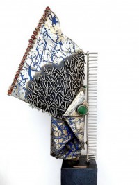 Shakil Ismail, Allah, 12 x 22 Inch, Metal & Glass Casting with Semi Precious Stone, Sculpture, AC-SKL-035